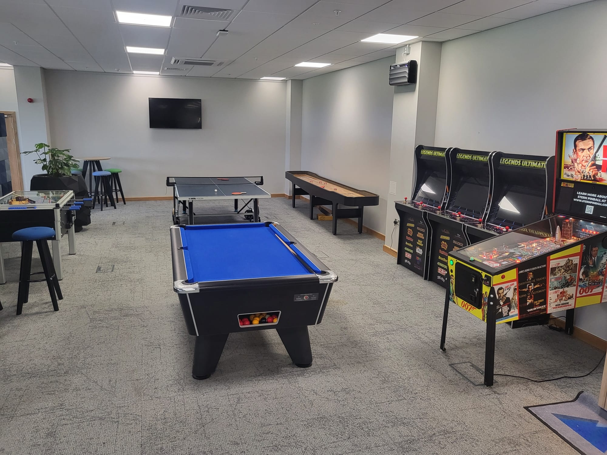 Games room at Iron Mountain