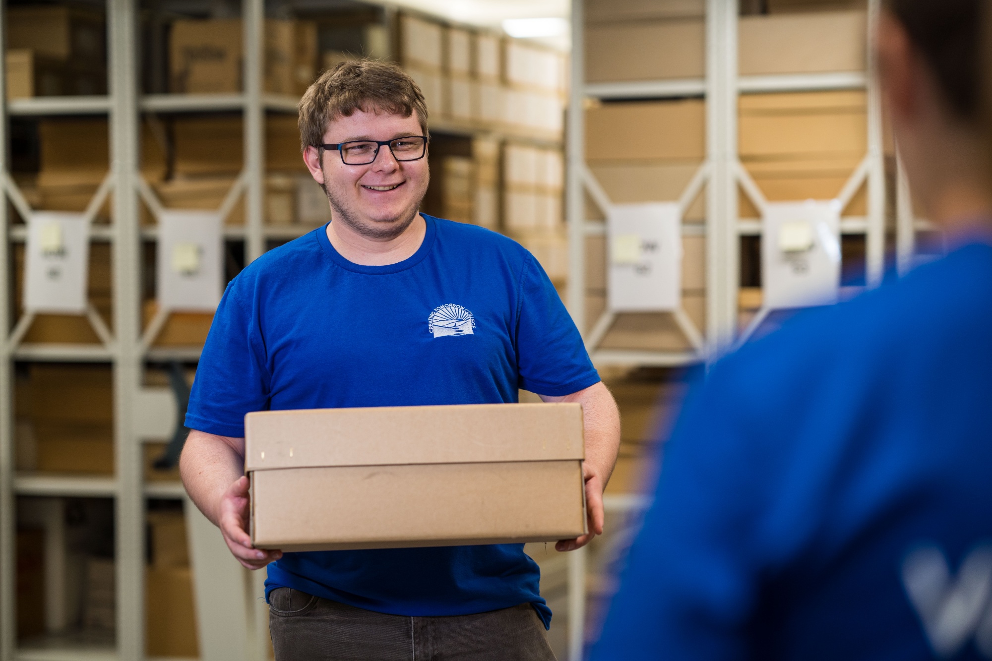 Student on work placement in the Arc at Chester House